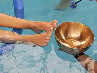 noticia massagem som agua